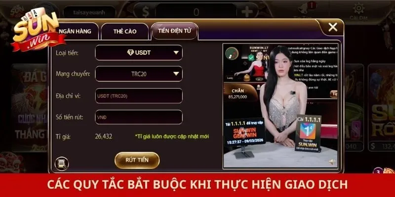 Các quy tắc bắt buộc khi thực hiện giao dịch